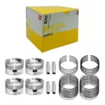 Pistão Com Anéis 0,50 Corolla 1.6 16v Gasolina Metal Leve